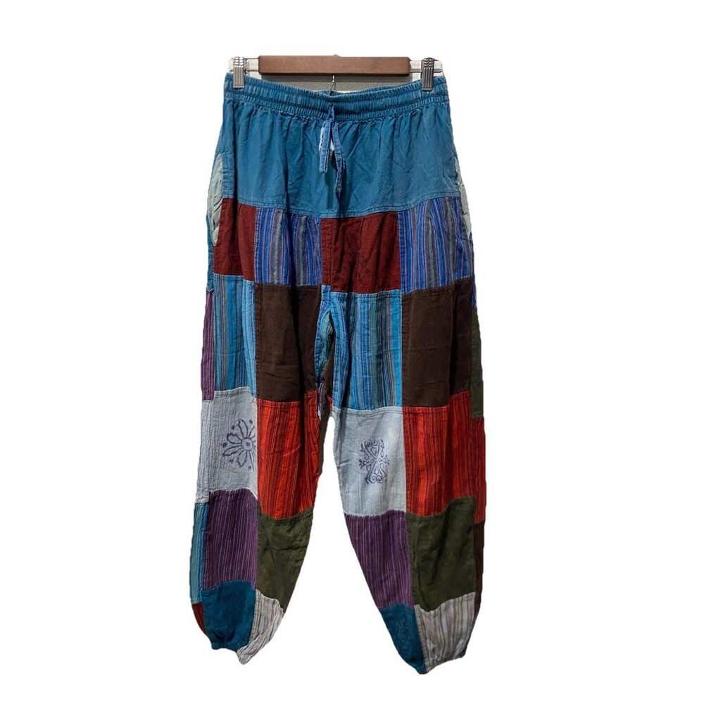 Kathmandu Imports Patchwork Harem Genie Pants Hippie Boho Women's Size M/L